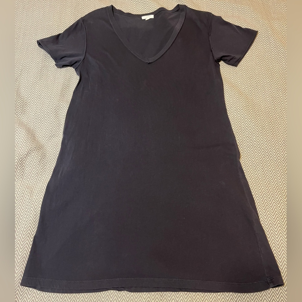Z Supply organic cotton t-shirt dress. Color: Graphite. Size Medium. EUC. - Picture 4 of 9